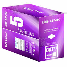 Cáp mạng Cat 5E UPT CCA LB - Link Mầu Tím - Tính theo Cuộn