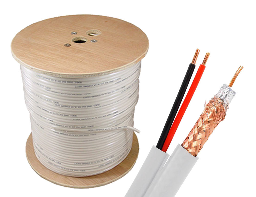 Cáp tín hiệu đồng trục VICOM - Cable RG59CCTV tích hợp dây cấp nguồn điện - Tính Theo MÉT