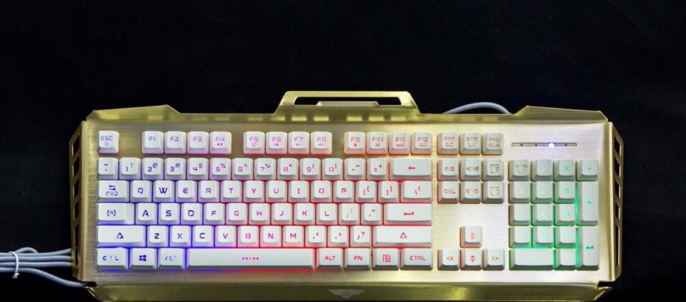Bàn phím Newmen GM816 USB - GAMING Gold - White