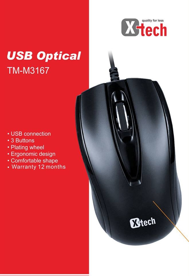 CHUỘT QUANG CÓ DÂY HIỆU X-TECH TM-M3167 USB FOR GAME