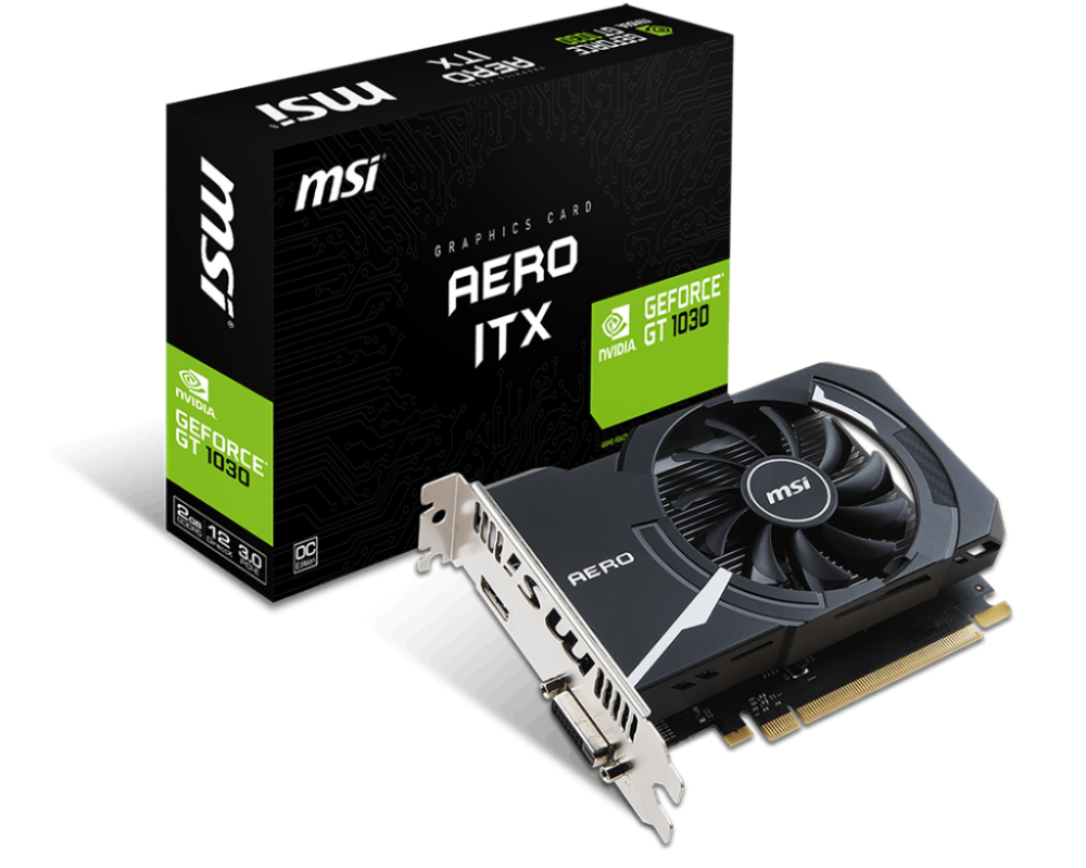 Card màn hình MSI GT 1030 AERO ITX 2GD4 OC