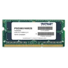 RAM MTXT DD3 - 4Gb/1600 - Patriot