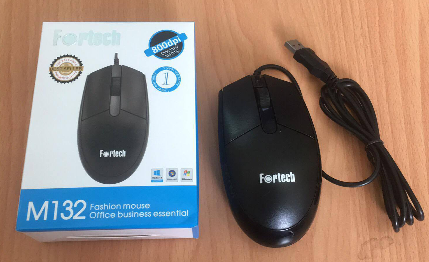 Chuột quang có dây  Fortech  M132 USB