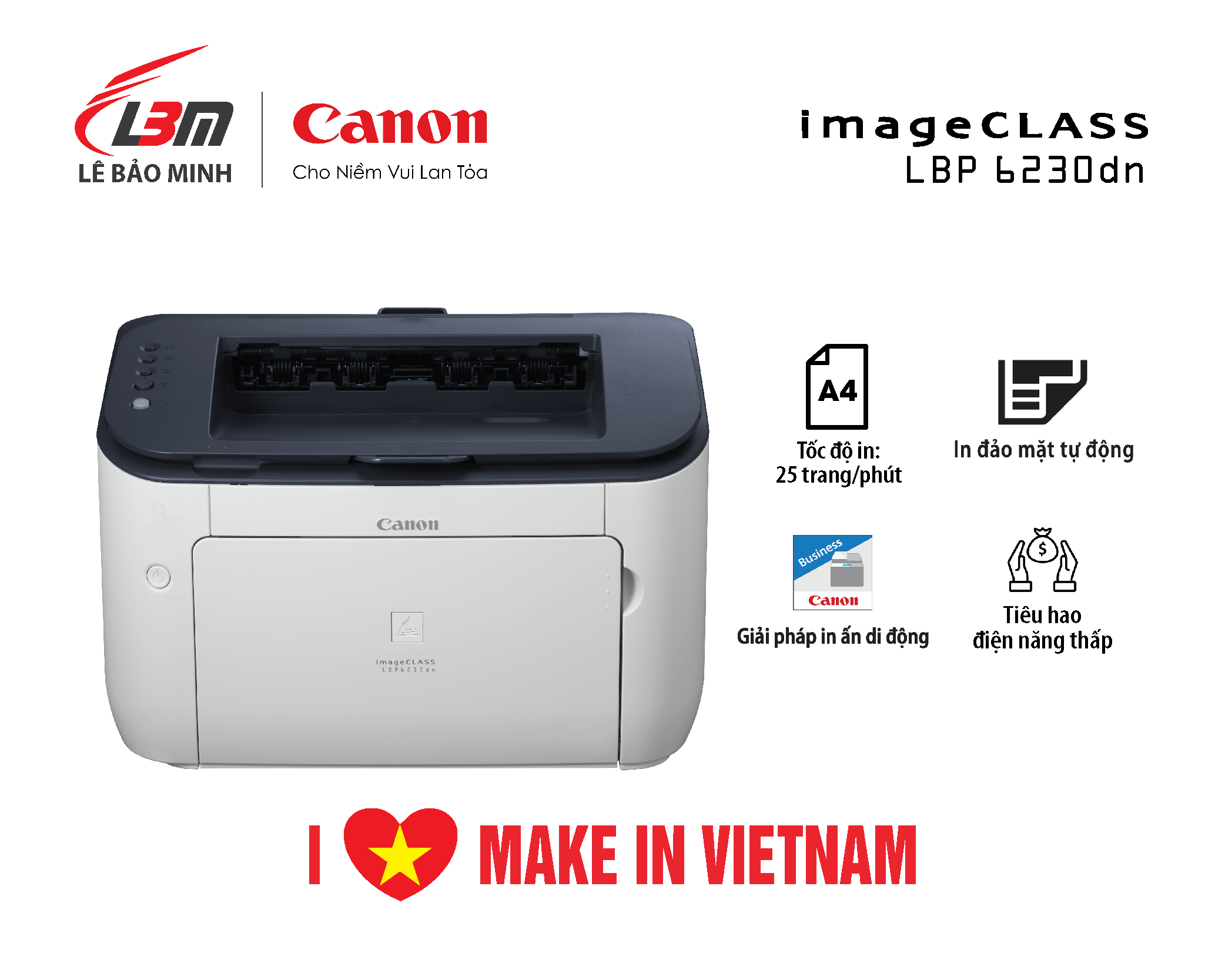 Máy in Laser Canon 6230DN Hàng hãng LBM