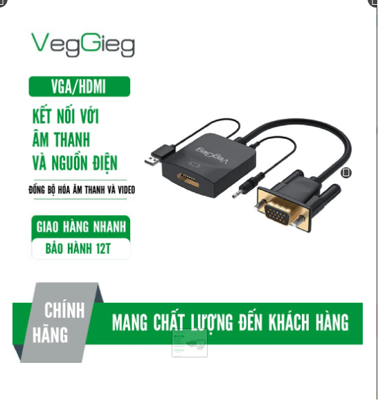Dây Cáp chuyển đổi tín hiệu VGA-HDMI VZ618